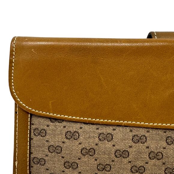 Gucci Rare Vintage GG Supreme Canvas Monogram Continental Wallet Brown Leather - Picture 5 of 15